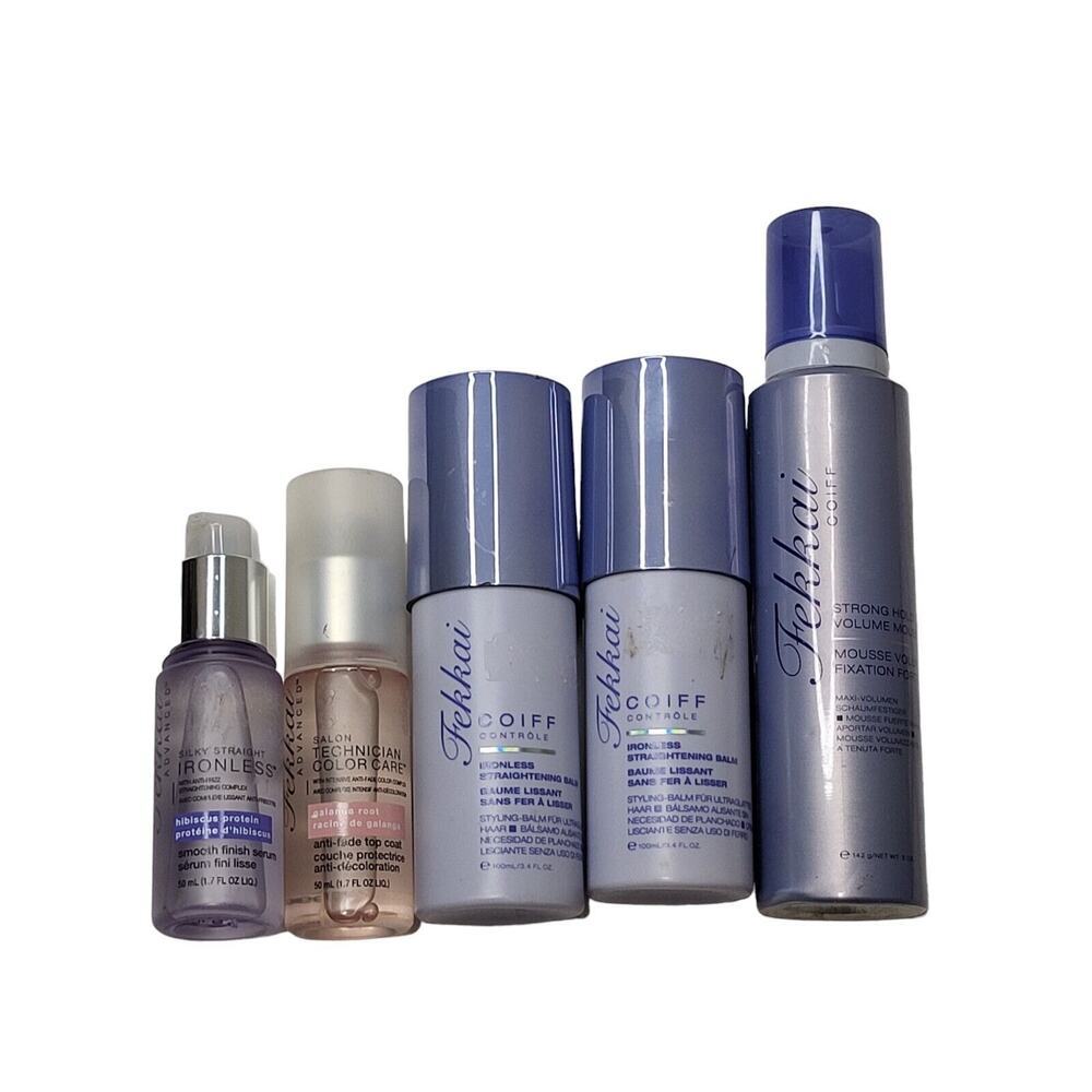 Lot FEKKAI Coiff Controle, Strong Volume Mousse, Tehnitan Color Care, Ir… - Picture 1 of 8